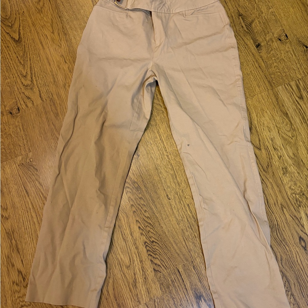 Ralph Lauren Women's Tan Straight Leg Pants